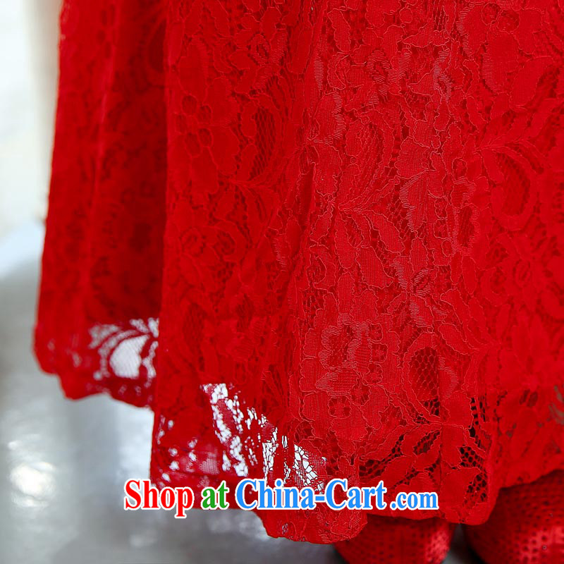 Air Shu Diane 2015 spring New Year dress is too long, exposed back Evening Dress Korean Beauty long skirt 1513 red M, aviation Shu Diane, shopping on the Internet