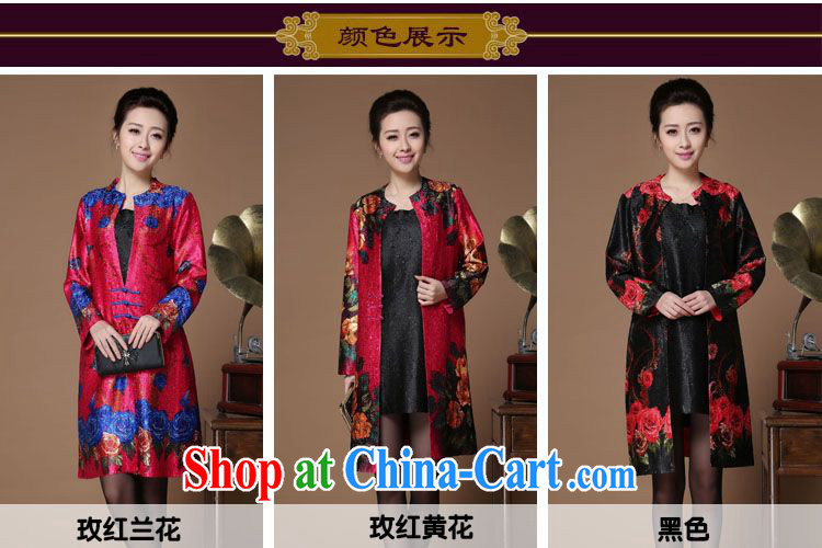 Forest narcissus spring 2015 the new V for stamp duty, long, wrinkled Chinese mother with cheongsam coat XYY - 8503 the red Orchid XXL pictures, price, brand platters! Elections are good character, the national distribution, so why buy now enjoy more preferential! Health