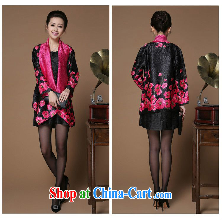 Forest narcissus spring 2015 the new has been hard-pressed floral middle-aged and older Chinese mother with cheongsam short jacket, female XYY - 8505 the red XXL pictures, price, brand platters! Elections are good character, the national distribution, so why buy now enjoy more preferential! Health
