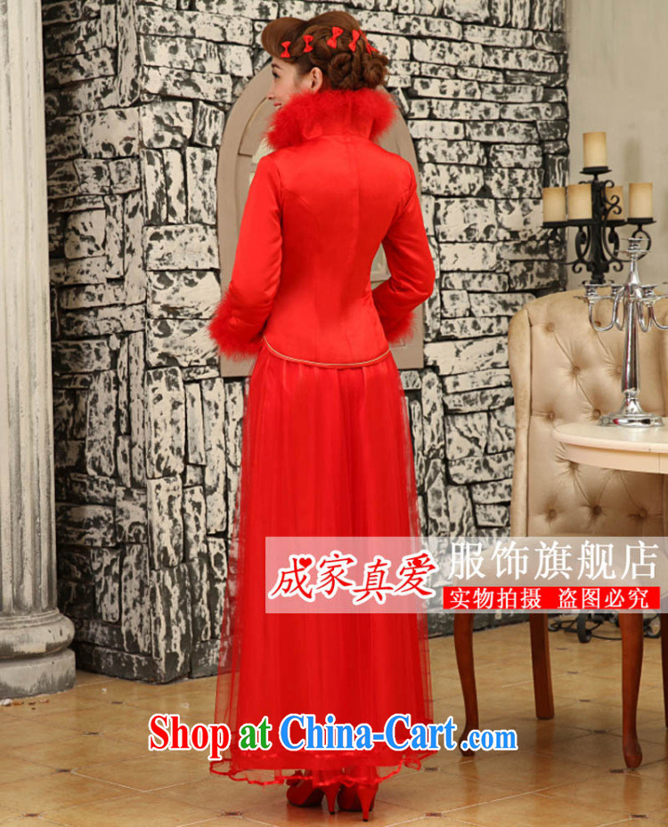 Marriage true love wedding dress toast service 2015 new stylish red marriages long, long-sleeved warm winter outfit $196 red dresses + 8 piece XXL pictures, price, brand platters! Elections are good character, the national distribution, so why buy now enjoy more preferential! Health
