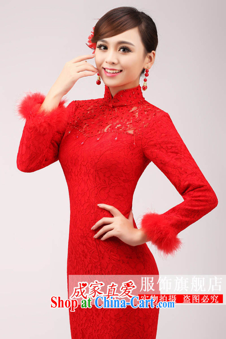 married love bridal toast service 2015 stylish new red wedding dress Chinese improved duration, crowsfoot dresses winter red XL pictures, price, brand platters! Elections are good character, the national distribution, so why buy now enjoy more preferential! Health