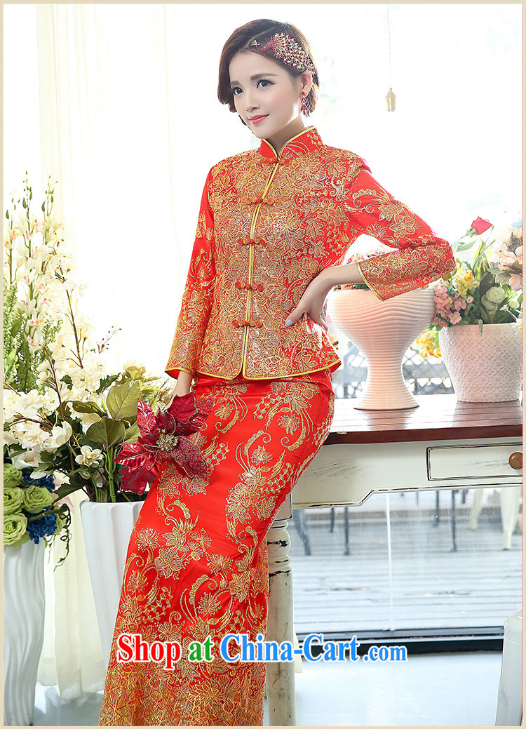 Arrogant season 2015 New Year with the Phoenix two-piece dress suit happy Chinese New Year Happy New Year Women's clothes skirts picture color XXXL pictures, price, brand platters! Elections are good character, the national distribution, so why buy now enjoy more preferential! Health