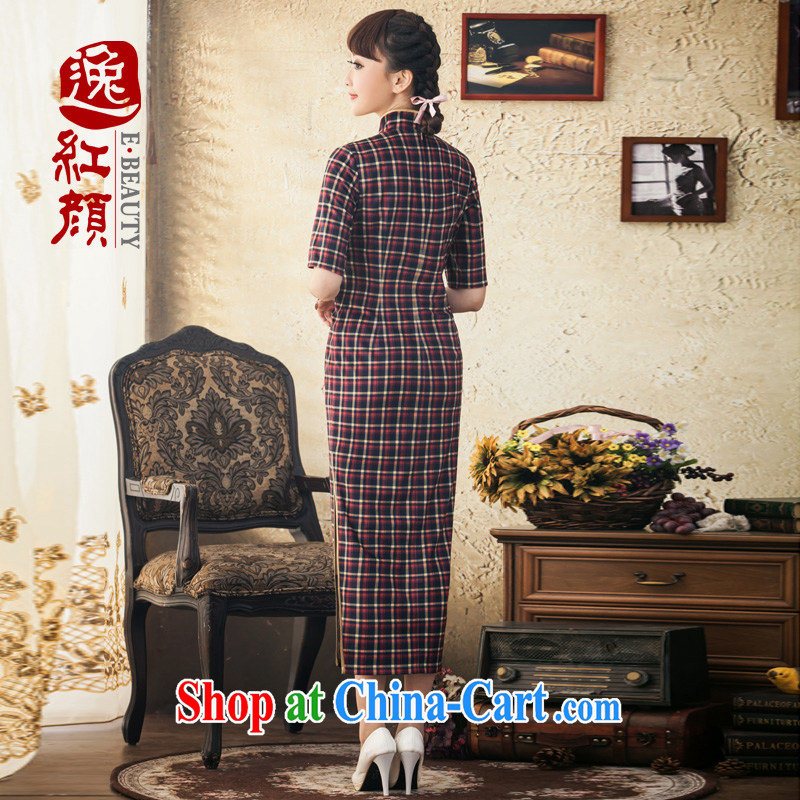 once and for all stream fatally jealous Zhu new cuff in long day dresses winter clothes and stylish Korea improved cheongsam retro skirt Diane green 2 XL, fatally jealous once and for all, and, shopping on the Internet