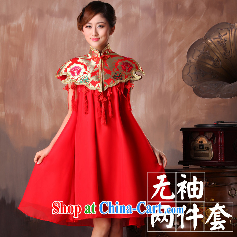 Autumn bridal toast service 2014 new wedding red pregnant women with long dresses, high-waist high, wedding dresses summer sleeveless 6 XL, non-you are not married, and shopping on the Internet