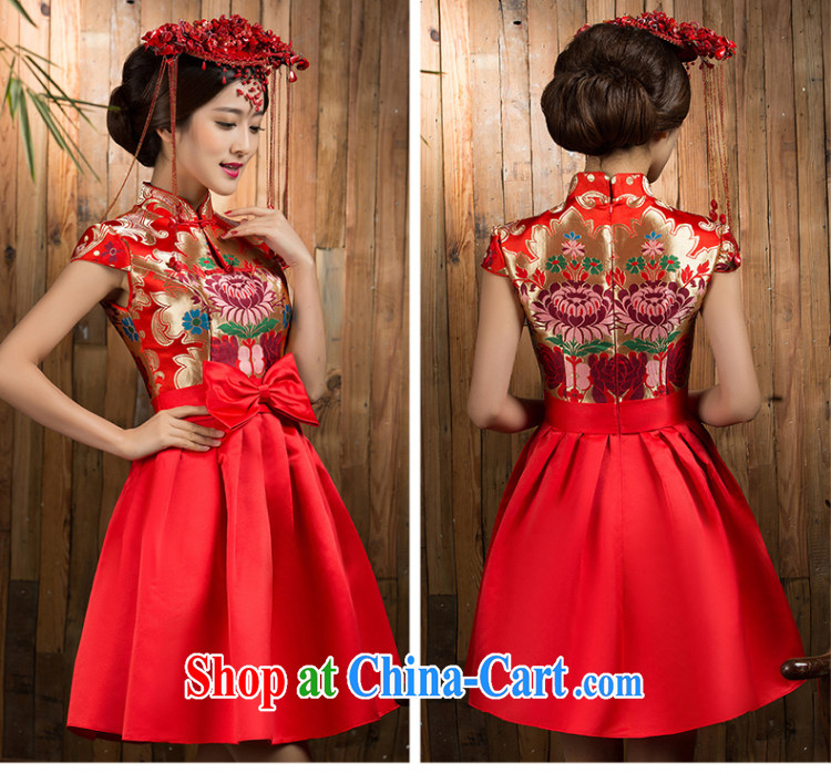 Non-you don't marry autumn and winter toast Service Bridal Fashion 2014 New Red wedding dresses Autumn Chinese Dress red 2 XL pictures, price, brand platters! Elections are good character, the national distribution, so why buy now enjoy more preferential! Health