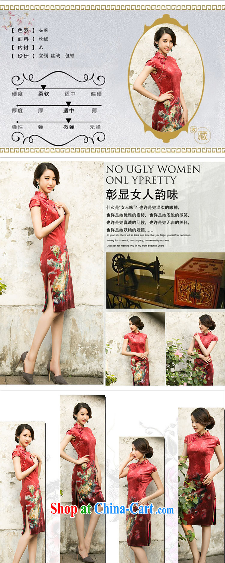 Property is property, 2015 spring new stylish and improved retro wool dresses everyday low-back on the truck cheongsam dress blue XXL pictures, price, brand platters! Elections are good character, the national distribution, so why buy now enjoy more preferential! Health