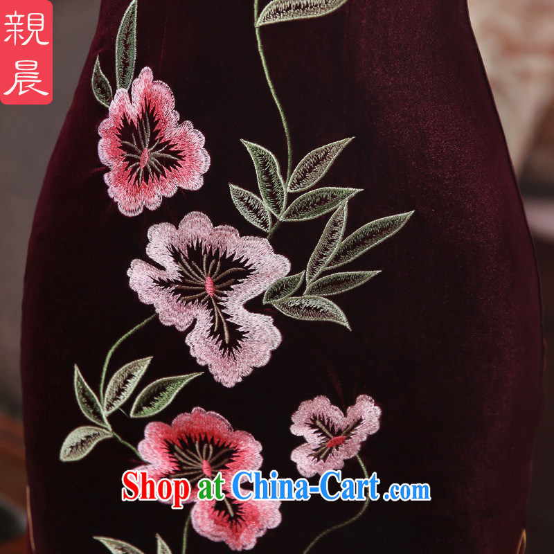 The pro-am 2015 as soon as possible new day-decorated in spring and autumn, Retro wedding banquet, older mothers with dresses cheongsam short 2 XL - waist 80cm, the pro-am, shopping on the Internet