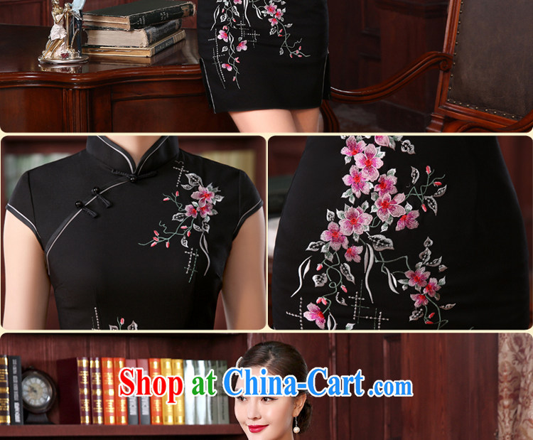 The pro-am every day as soon as possible, spring and autumn temperament improved stylish short, Retro, dress cheongsam dress wedding banquet short 2 XL - waist 80 CM pictures, price, brand platters! Elections are good character, the national distribution, so why buy now enjoy more preferential! Health