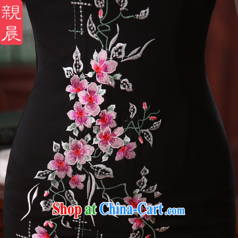 The pro-am every day as soon as possible, spring and autumn temperament improved stylish short, Ms. antique dresses cheongsam dress wedding banquet short 2 XL - waist 80CM, pro-am, and shopping on the Internet