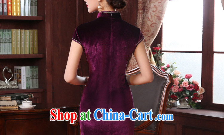 The pro-am every day as soon as possible with her mother wedding wedding banquet retro improved temperament, older, velour cheongsam dress short 2 XL - waist 80 CM pictures, price, brand platters! Elections are good character, the national distribution, so why buy now enjoy more preferential! Health