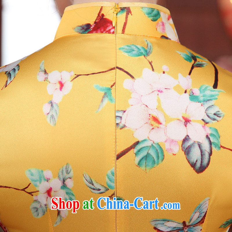 The pro-am 2015 as soon as possible new summer day dress retro improved stylish beauty short cheongsam dress dresses short S - waist 67 CM, pro-am, shopping on the Internet