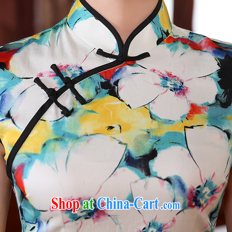 The pro-am 2015 as soon as possible new summer beauty day-old fashioned traditional improved stylish short cheongsam dress dresses short 2 XL - waist 84 CM, pro-am, shopping on the Internet