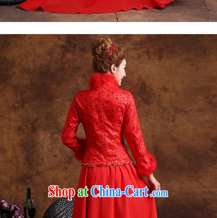 married love winter toast Service Bridal Fashion 2015 New Red wedding dresses skirt long-sleeved Chinese winter clothes dress long red XXL pictures, price, brand platters! Elections are good character, the national distribution, so why buy now enjoy more preferential! Health