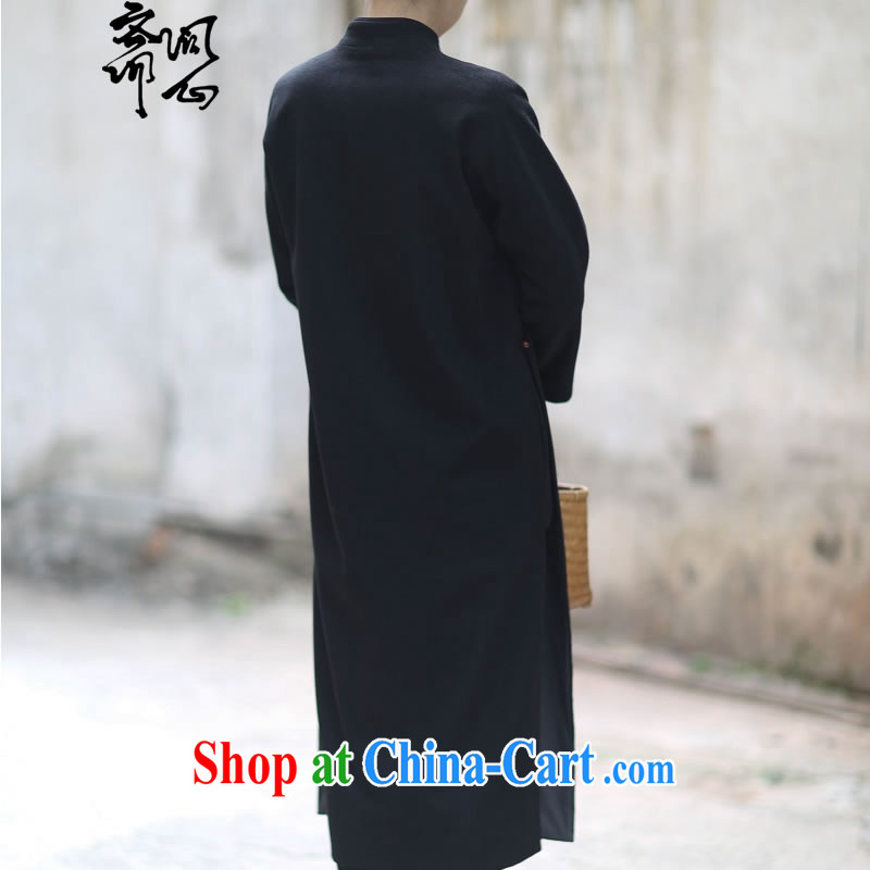 q heart Id al-Fitr (Yue heart health female spring new Chinese Zen dresses Chinese design gowns literati style 1827 Diane black L, ask a vegetarian, shopping on the Internet