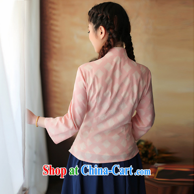 proverbial hero once and for all his original Chinese Chinese, improved cheongsam T-shirt autumn and winter clothes new ethnic wind pink M, fatally jealous once and for all, and, shopping on the Internet