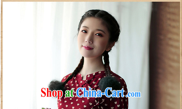 once and for all and fatally jealous in silk cuff in improved cheongsam shirt Tang replace Ms. cuff in autumn and the new National wind scarlet 2XL pictures, price, brand platters! Elections are good character, the national distribution, so why buy now enjoy more preferential! Health