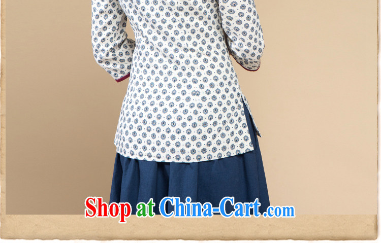 The proverbial hero once and for all as soon as possible the fine Chinese autumn Ms. loaded T-shirt Ethnic Wind Chinese lady Chinese wind-Tie long white XL pictures, price, brand platters! Elections are good character, the national distribution, so why buy now enjoy more preferential! Health