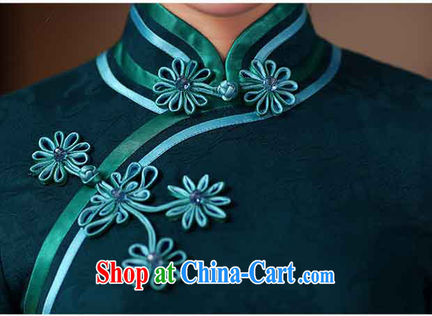 Butterfly Lovers 2015 spring new improved stylish long cheongsam dress retro Daily, Chinese qipao 51,218 blue XXL pictures, price, brand platters! Elections are good character, the national distribution, so why buy now enjoy more preferential! Health