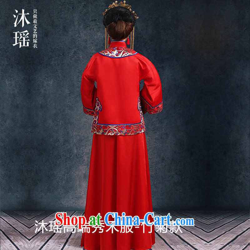 The Laconicum,Ms. Yao Su-wo service -- 2 piece long-sleeved long sleeved water-tight bridal 2015 spring new-soo and Phoenix also Chaoshan wedding bamboo Ju, XL chest of more than 96, Mu Yao, shopping on the Internet