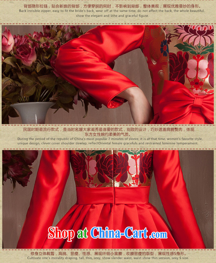 Non-you don't marry 2014 bridal red outfit serving toast winter long-sleeved quilted wedding dress back door red 2 XL pictures, price, brand platters! Elections are good character, the national distribution, so why buy now enjoy more preferential! Health