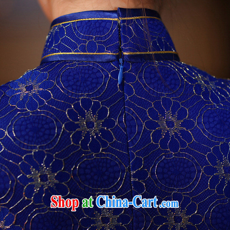 Butterfly Lovers spring 2015 the new, improved and stylish everyday cheongsam dress retro drip collar short dresses, 51,207 gold XXL, Butterfly Lovers, shopping on the Internet