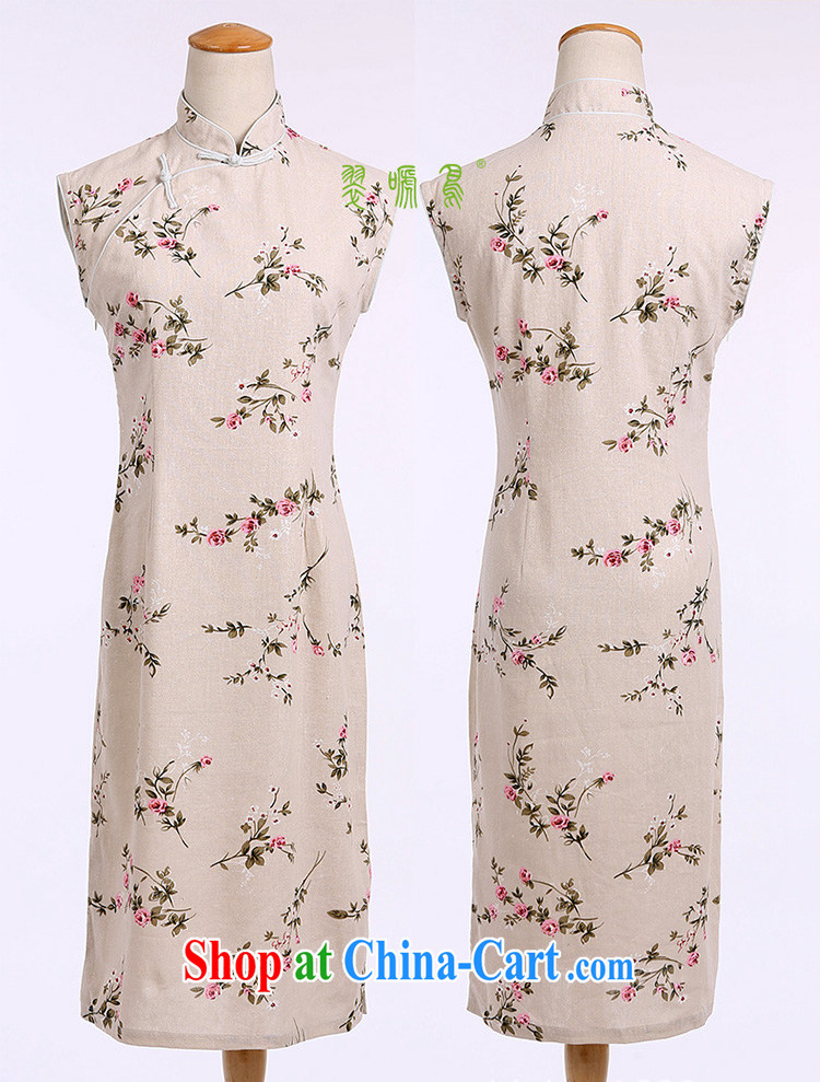 2015 the commission cotton robes short-sleeved girl cheongsam dress Chinese linen arts, summer 3011 white XXL pictures, price, brand platters! Elections are good character, the national distribution, so why buy now enjoy more preferential! Health