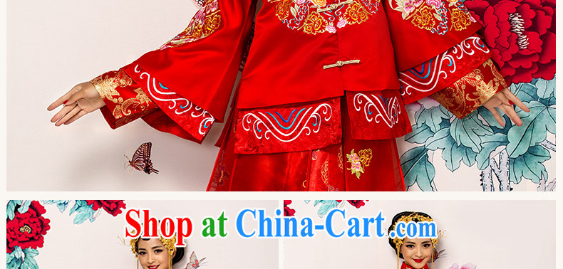 Mu Yao Chinese bows. Su-wo service use phoenix 2-Piece long-sleeved costumes water cuff courtesy-soo and Phoenix - use the code comfort-waist graphics thin pregnant women can also be seen wearing a red S New Sau wo service brassieres 90 CM pictures, price, brand platters! Elections are good character, the national distribution, so why buy now enjoy more preferential! Health