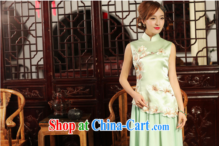 Bird lovers of fabulous HD videos 2015 summer new Stylish retro heavy silk embroidered cheongsam shirt m White XXL pictures, price, brand platters! Elections are good character, the national distribution, so why buy now enjoy more preferential! Health