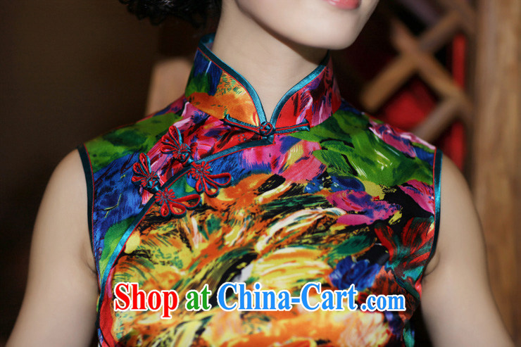 Birds love, 100% quality lb Silk Cheongsam dress improved stylish sleeveless dresses retro QD 183 paintings XXL pictures, price, brand platters! Elections are good character, the national distribution, so why buy now enjoy more preferential! Health