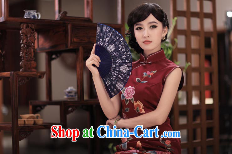 Birds of her love letter 2014 NEW classic style hand embroidery and heavy Silk Cheongsam QD XL 350 pictures, price, brand platters! Elections are good character, the national distribution, so why buy now enjoy more preferential! Health