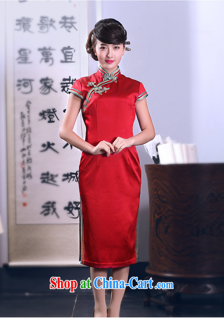 Bird lovers of interpretation so as 2015 spring new dual-edge hand-tie heavy Silk Cheongsam QD 666 red XXL pictures, price, brand platters! Elections are good character, the national distribution, so why buy now enjoy more preferential! Health