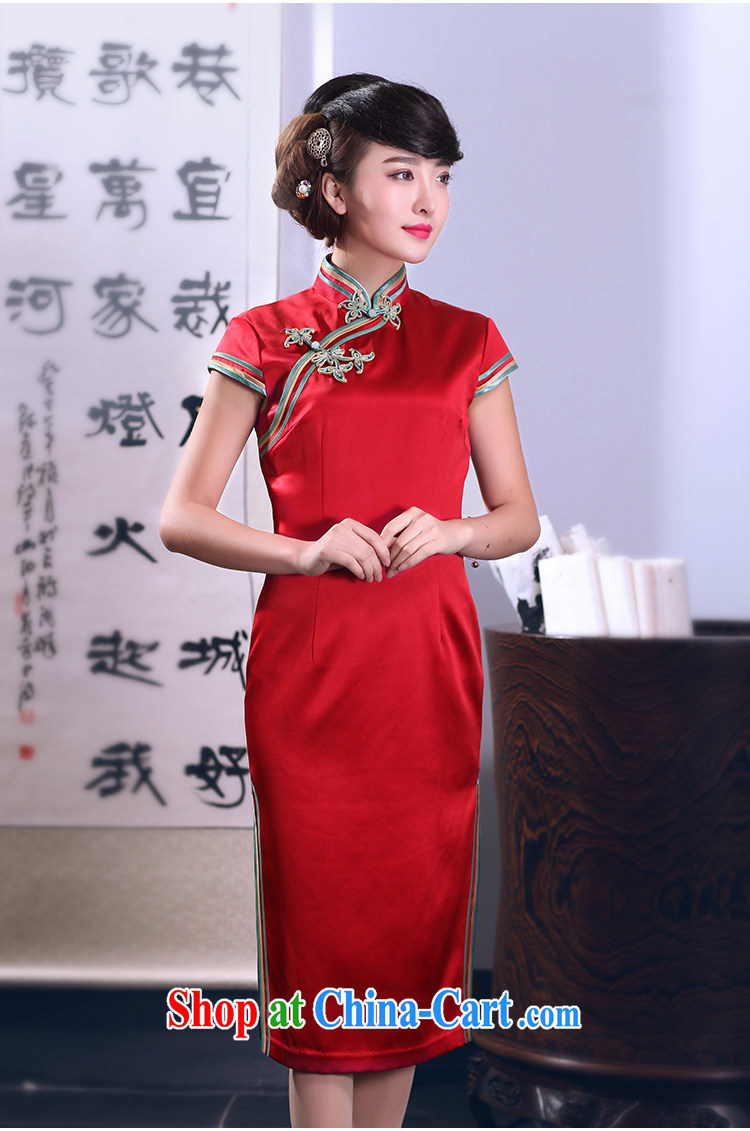 Bird lovers of interpretation so as 2015 spring new dual-edge hand-tie heavy Silk Cheongsam QD 666 red XXL pictures, price, brand platters! Elections are good character, the national distribution, so why buy now enjoy more preferential! Health