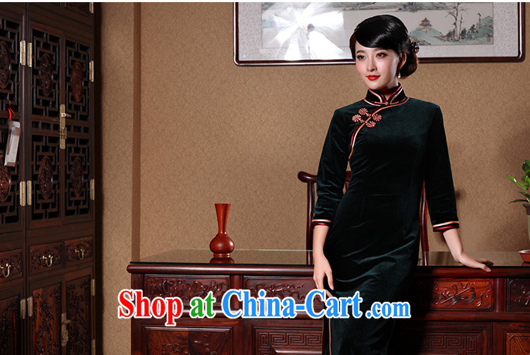 Bird lovers of the Tsui, free retro style cheongsam dress stylish and improved long, plush robes dark L pictures, price, brand platters! Elections are good character, the national distribution, so why buy now enjoy more preferential! Health