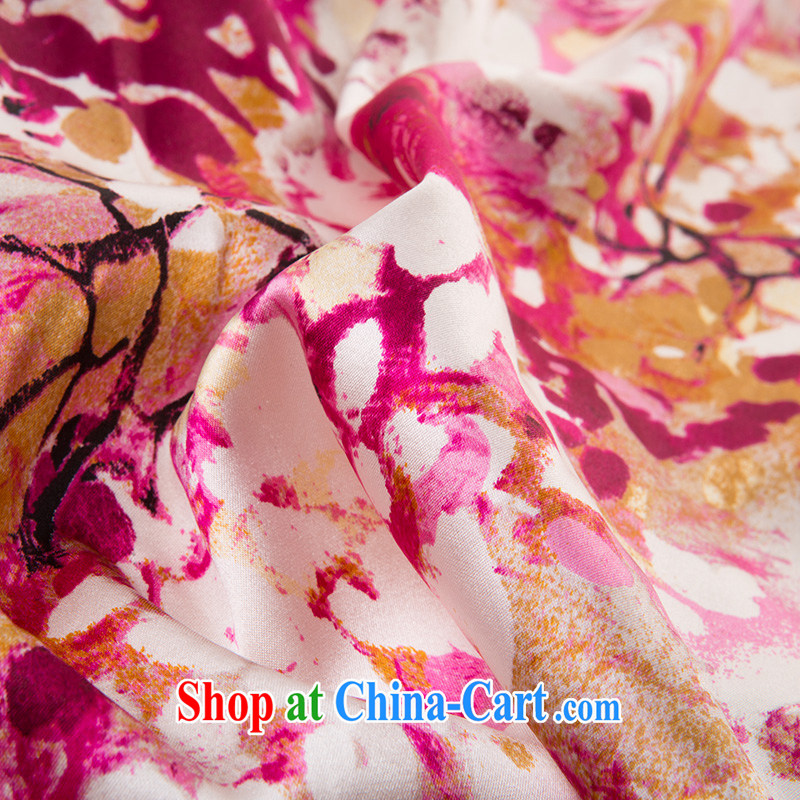 proverbial hero once and for all, a high-end silk stamp duty cuff in cheongsam spring 2015 new Daily Beauty cheongsam dress girls pink M, fatally jealous once and for all, and to shop on the Internet