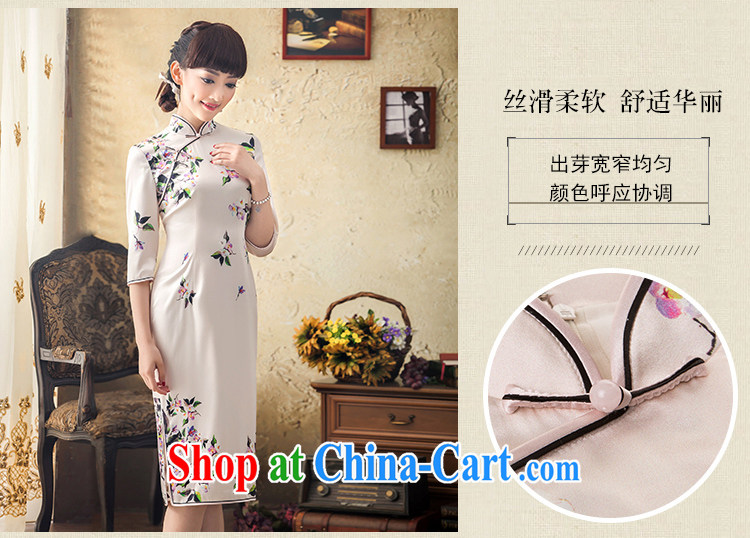proverbial hero once and for all, Ms Audrey EU original, long, silk cheongsam dress spring and summer New, In 2015 Korea cuff cheongsam improved Ho XL pictures, price, brand platters! Elections are good character, the national distribution, so why buy now enjoy more preferential! Health