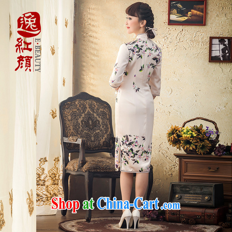 proverbial hero once and for all, Ms Audrey EU original, long, silk cheongsam dress spring and summer new 2015 cuff in Korea improved cheongsam XL Ho, fatally jealous once and for all, and, on-line shopping