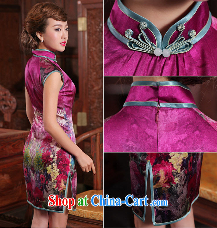 One of such land and blandishments, Lau, Colombia 2015 summer new cheongsam dress stylish improved quality sauna silk short Silk Cheongsam as XXL pictures, price, brand platters! Elections are good character, the national distribution, so why buy now enjoy more preferential! Health