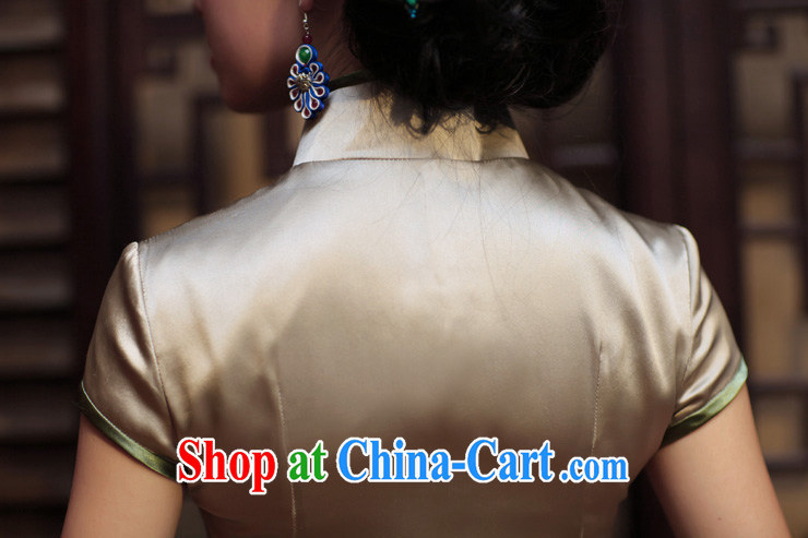 Birds love philosophy and 2015 summer New Solid Color 100% silk short cheongsam shirt QD 316 figure M pictures, price, brand platters! Elections are good character, the national distribution, so why buy now enjoy more preferential! Health