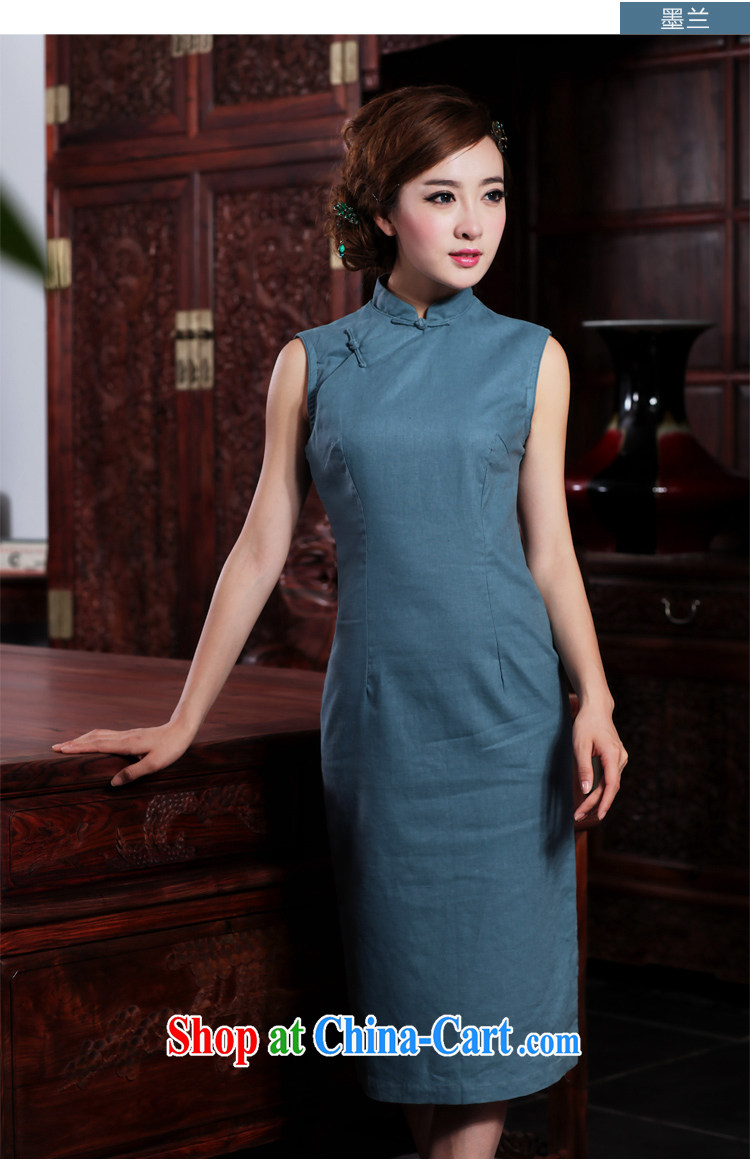 Bird lovers of dumping, Jacob 2015 summer new retro arts cotton robes the commission long cotton the cheongsam dress blue L pictures, price, brand platters! Elections are good character, the national distribution, so why buy now enjoy more preferential! Health