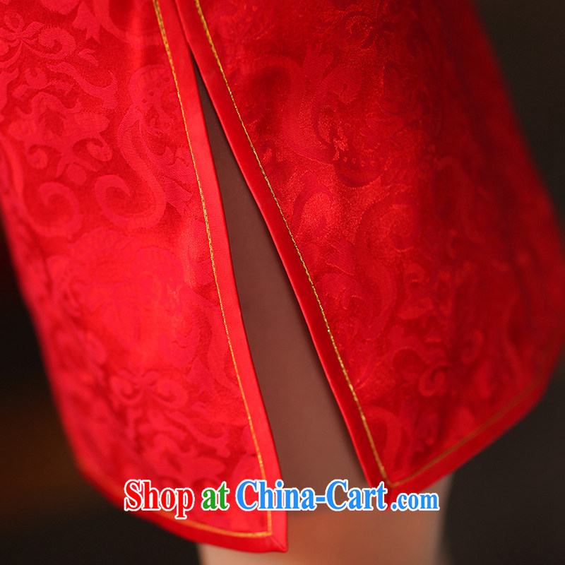 Butterfly Lovers 2015 spring new improved stylish bridal toast service wedding dress antique Chinese wedding dresses red XL, Butterfly Lovers, shopping on the Internet