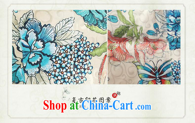 And, in accordance with antique Ethnic Wind stamp duty short cheongsam 2015 spring new short-sleeved improved female cheongsam dress the drill green XXL pictures, price, brand platters! Elections are good character, the national distribution, so why buy now enjoy more preferential! Health