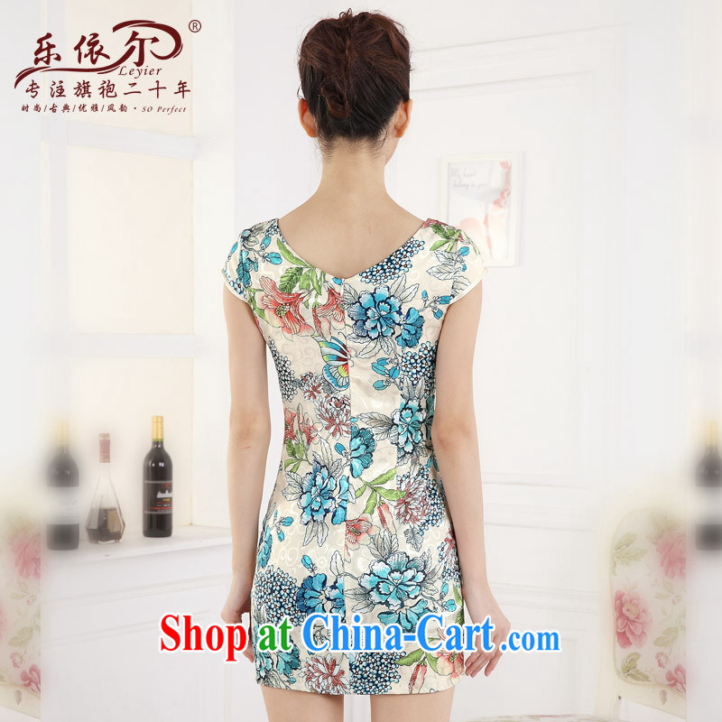 And in spring 2015 the new short cheongsam dress girls retro stamp improved embroidery flower girl dresses daily green XXL, health concerns (Rvie .), and, on-line shopping