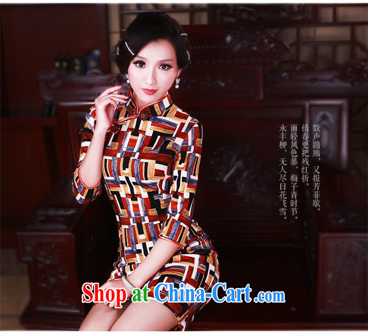 ruyi, 2015 China wind stamp duty cuff in cheongsam dress Stylish retro spring girls dresses suit 5037 XXL pictures, price, brand platters! Elections are good character, the national distribution, so why buy now enjoy more preferential! Health