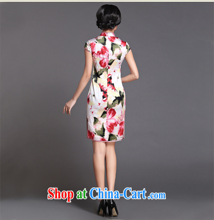 Chinese ethnic classic retro improved silk spring and summer dresses, dresses high quality Chinese banquet annual aura dress suit XXXL pictures, price, brand platters! Elections are good character, the national distribution, so why buy now enjoy more preferential! Health