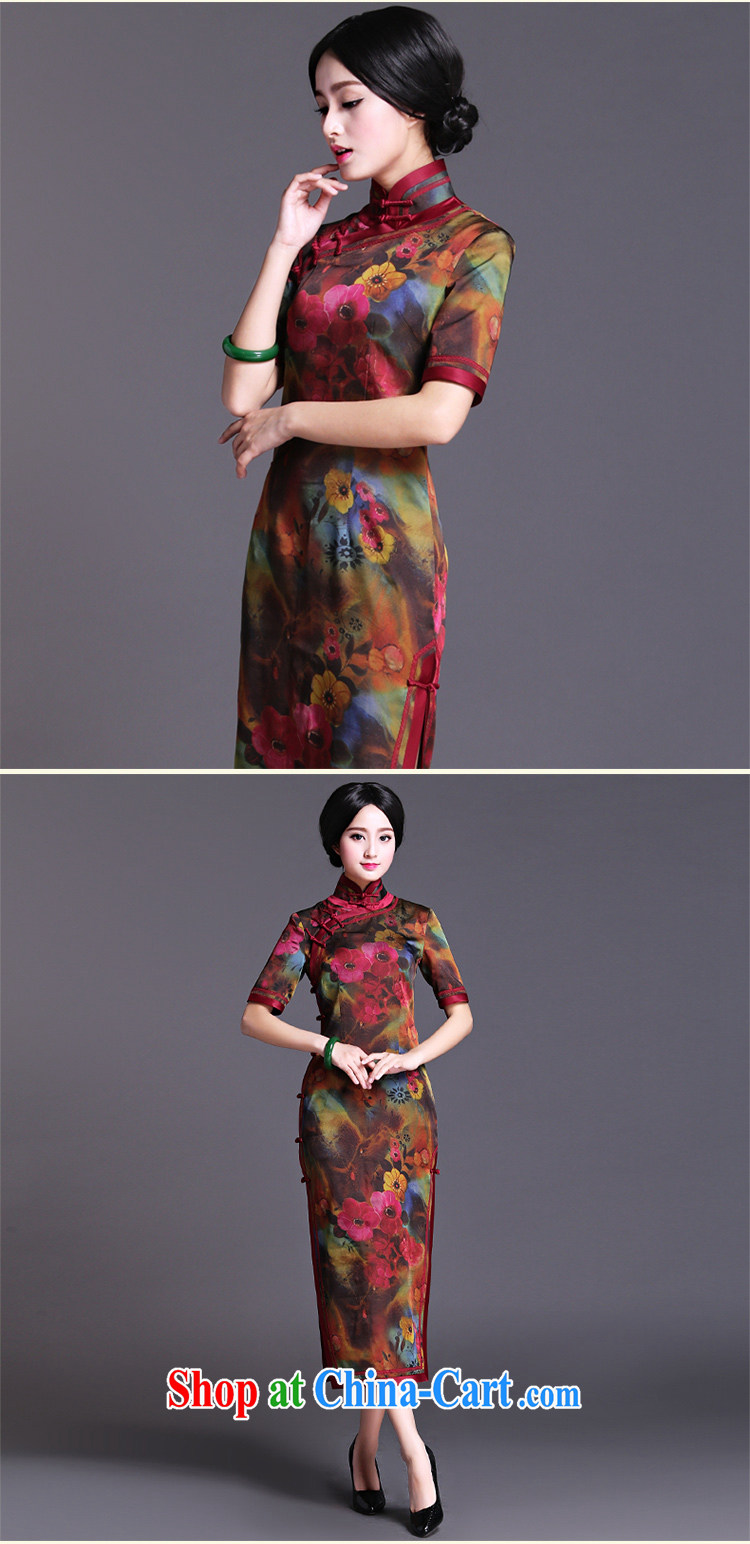 China classic 2015 spring and summer new neo-classical Chinese, long cheongsam dress retro fashion improved extravagant XXXL pictures, price, brand platters! Elections are good character, the national distribution, so why buy now enjoy more preferential! Health