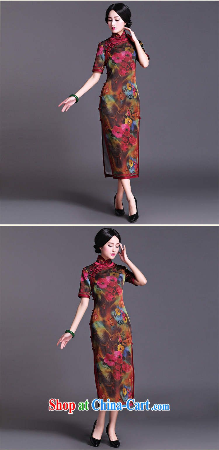China classic 2015 spring and summer new neo-classical Chinese, long cheongsam dress retro fashion improved extravagant XXXL pictures, price, brand platters! Elections are good character, the national distribution, so why buy now enjoy more preferential! Health