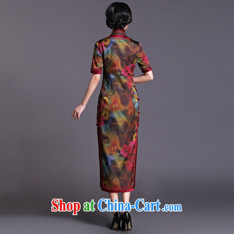 China classic 2015 spring and summer new neo-classical Chinese, long cheongsam dress retro fashion improved extravagant XXXL, China Classic (HUAZUJINGDIAN), online shopping