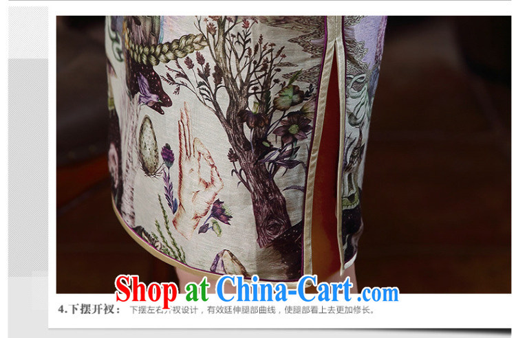 The CYD HO Kwun Tong' country and 2015 spring and summer with new, improved Silk Cheongsam Stylish retro dresses QD 5146 fancy XXL pictures, price, brand platters! Elections are good character, the national distribution, so why buy now enjoy more preferential! Health