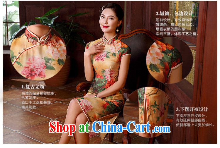 The CYD HO Kwun Tong' Peony, 2015 spring and summer New Silk Dresses, long, retro style sexy dresses QD 5135 fancy XL pictures, price, brand platters! Elections are good character, the national distribution, so why buy now enjoy more preferential! Health
