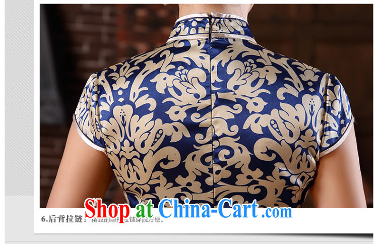The CYD HO Kwun Tong' porcelain smoke 2015 spring and summer, the blue and white porcelain goods improved retro style dresses QD 5134 blue-and-white XXL pictures, price, brand platters! Elections are good character, the national distribution, so why buy now enjoy more preferential! Health